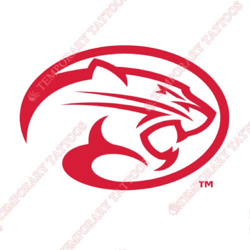 Houston Cougars Customize Temporary Tattoos Stickers NO.4578